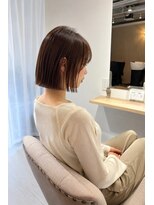 エイプリル(APRIL) ほんのり外ハネの切りっぱなしBob