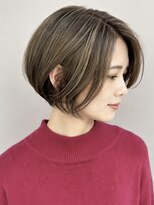 エストアール フクオカ 福岡博多店(est-r. Fukuoka) ショートヘア/くびれショート/ハイライト/ベージュ/博多