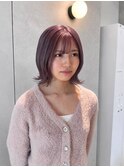 透明感ラベンダーボブ