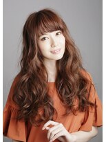 アドラーブル はなみずき店(adorable)&nbsp;【adorable】スイリング簡単小顔重めバング×無造作カール