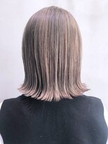 アイティーバイアルバム 八王子店(IT by ALBUM)&nbsp;ミルクティーボブ_イヤリングカラーラベンダーカラー_ba323381