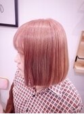 愛されボブ/アプリコットピンク