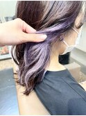 大人可愛いインナーカラー☆艶髪デザインカラー