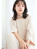 【FERIA 池田】マロンベージュ*ウルフボブ