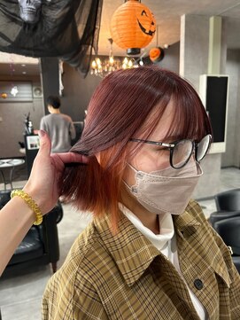 アクタノイドエット(acta noid etto) ピンクブラウン×インナーオレンジ