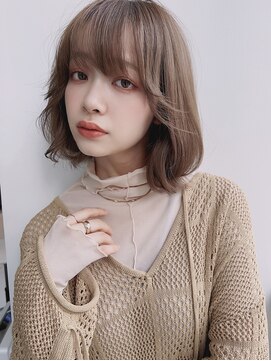 エアー 銀座タワー(AIR) 韓国ボブスタイル/ワンホンヘア/くびれヘア/小顔ヘア【榛葉】