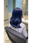 セミロング/ブルーカラー