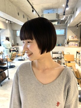 ラボヌールヘアーパルフェ 大宮西口店(La Bonheur hair parfait) こっくりブラウン × ミニボブ　【parfait 松梨】