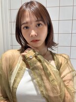 ロンドルーチェ 心斎橋(Lond luce)&nbsp;ダークアッシュ/ミディアムレイヤーカット［髪質改善/縮毛矯正］