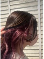 ヘアーショップ エヌアンドエー 越谷店(hair shop N&A)&nbsp;イヤリングカラー×ピンク