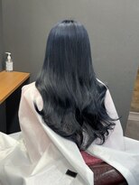 ボアップ(boappu)&nbsp;#ブルーブラック#青髪#ロングヘア