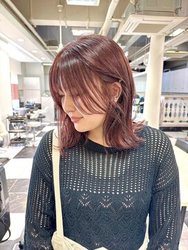 テテ(TETE) ロブ/切りっぱなしロブ/チェリーレッド/レッドカラー