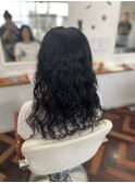 ロングパーマ