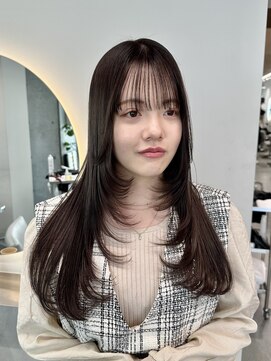 ソル ジングウマエ(SOL JINGUMAE) グレーブラウン/レイヤーカット/顔まわりレイヤー