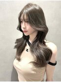 韓国風レイヤーカット顔まわりくびれオルチャン堀江
