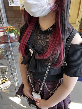 エイム ヘアメイク 横川店(eim HAIR MAKE) inner color ~RED~