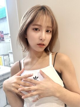 ニューヨークニューヨーク イオンスタイル東淀川店(NYNY) ハイトーンボブ×パーマ風ボブ