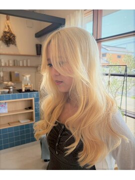 リエットヘアー 杢左店(Lie-et. hair) 透明感ブロンド#ブロンド#透明感#外国人風#西尾市#髪質改善