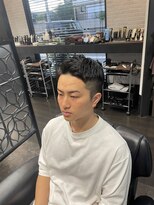 ヒロザバーバー(HIRO THE BARBER)&nbsp;アップバングショート 　宇部市/理容室/理容院/メンズカット