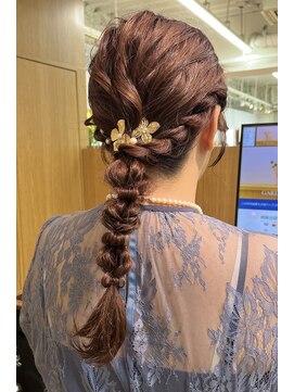 ガーデン 銀座(GARDEN) ヘアセット/お呼ばれヘア/結婚式/参列/編み下ろし/編み込み/小顔