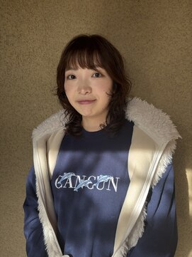 癖毛風レイヤーパーマ