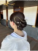水引アレンジシニヨン