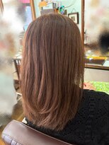 ヘアーメイク スロー(Hair make Slow)&nbsp;ロングスタイル／レイヤー／ベージュカラー