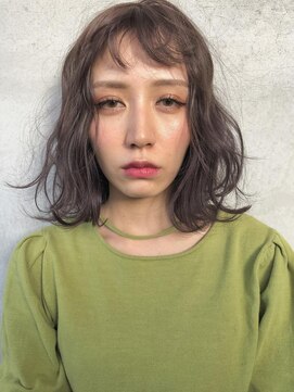 ヘアアンドアイラッシュ ココアンジェ くりえいと宗像店(Coco Ange) アンニュイ ボブ