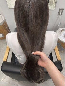ビューバイネオリーブ 用賀店(Beau'r by neolive) ストレートパーマ縮毛矯正ダークパープル夏ミルクブラウン[用賀]