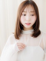 カバーヘア ブリス 川口(COVER HAIR bliss) 顔周りハッシュカット艶感ストレートワンホンレイヤー20代30代X