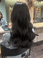 トリコ トウキョウ アヴェダ 表参道店(tricot TOKYO AVEDA)&nbsp;ダメージレスAVEDAケアカラー×ブルーブラック*luca