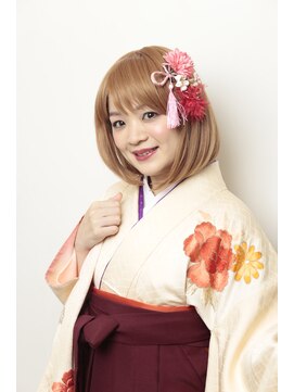 アイルビーヘア(I'll b hair) 【下北沢*I'll b hair*】袴着付☆ボブのセット&メイク