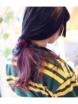 リラ ヘア サロン(rela hair salon)&nbsp;インナーバイオレット×ネイビーグレー
