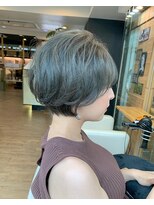 ヘアー ジップ(hair Zip) 丸みショート&ブルージュ【早稲田新宿】