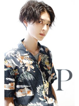 リップスヘアー 銀座(LIPPS hair) ミディアムセンターパートスパイラルパーマ