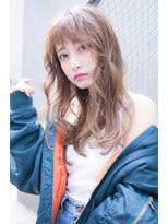 オースティン 門前仲町(AUSTIN)&nbsp;前髪かき上げイメチェンイヤリングカラーラベンダーカラーくびれ