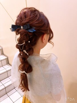 ヘアメイク ジェイエム 編みおろし