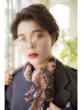 ミエルヘアーエスト 新宿店(mielhair est) かき上げショートマッシュ