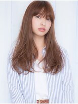 ロット 横浜(lot)&nbsp;ワイドバングゆるふわロング×似合わせカット×着物[横浜駅]