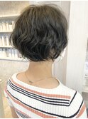福山市美容室Caary  フレンチガーリー 無造作パーマボブ