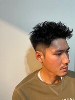 ニコ ヘアリラクゼーション(Nico hair relaxation)&nbsp;大人カジュアル無造作ショートナチュラル黒髪スキンフェード