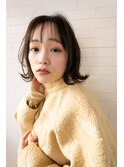 sungooseエアリーミディショートパーマホワイトアッシュ