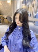 韓国風ロングヘア
