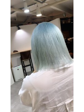 ラフ 難波店(LAFF) #黒髪#ボブルフ#ネビージュ#小顔#ワンレン