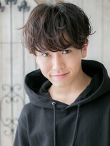 グルーミングサロン バーバー キャッスル 北浦和西口(Grooming salon Barber Castle)&nbsp;マットブラウンゆるふわエアリーツーブロックマッシュU北浦和