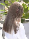ミルクティーベージュダブルカラーインナーカラーケアブリーチ