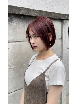 アッシュ 浜田山店(Ash) ボブ×チェリーレッド