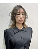 ミディアムウルフ イメチェンヘアスタイル 美髪 ウルフ