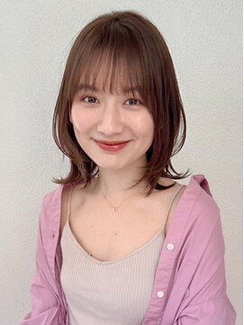オーブヘアー ジュン 鹿屋店(AUBE HAIR june) 大人可愛いくびれミディ/20代30代40代/ミディアム