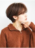 オリーブベージュ/ウェットヘア/ショートヘア/30代/40代/50代